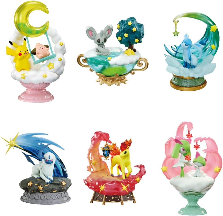 Re-ment Pokemon Starrium Series Dreamy Moonlit Night One Mystery Box