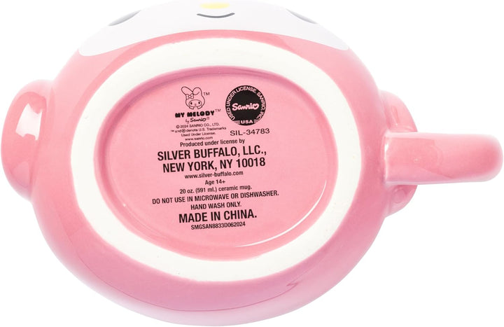 Sanrio Hello Kitty and Friends My Melody Ceramic 3D Sculpted Mug 20oz