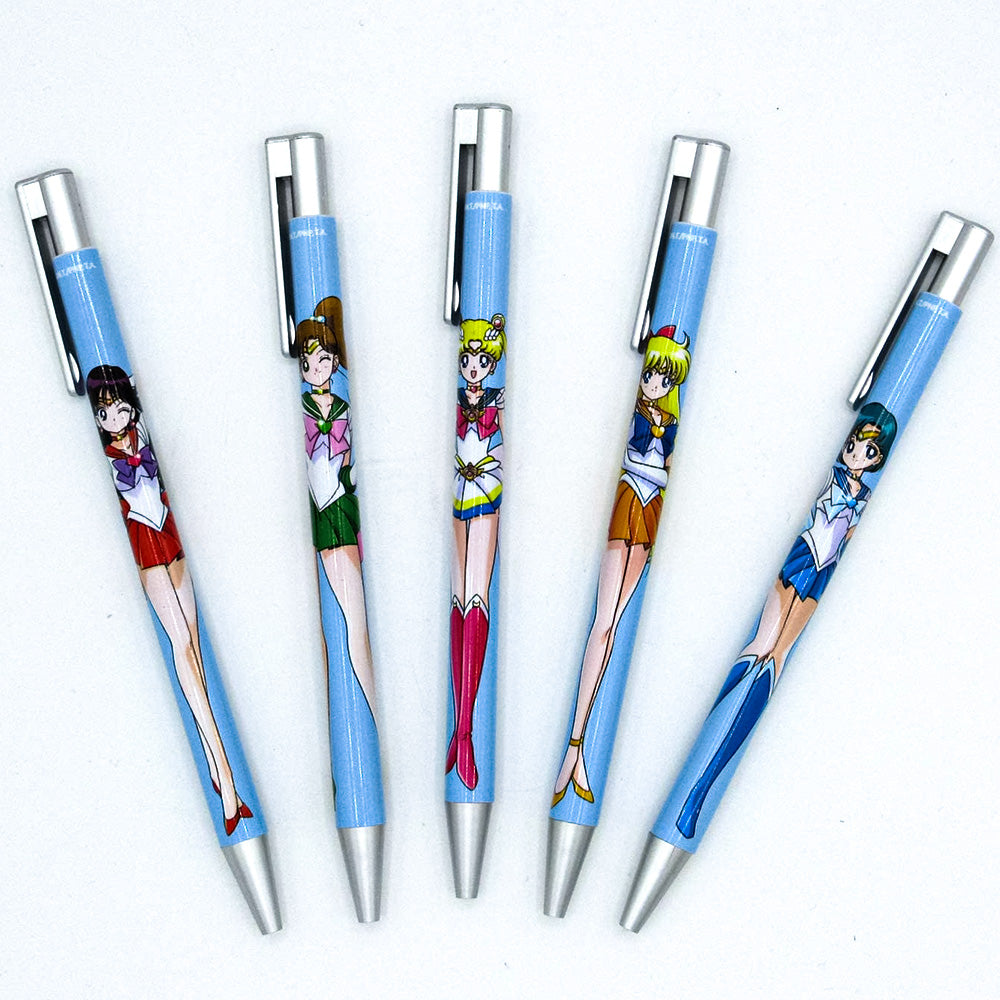Sailor Moon Featuring Sailor Mercury Mars Jupiter Venus and Sailor Moon Pen Set of Five