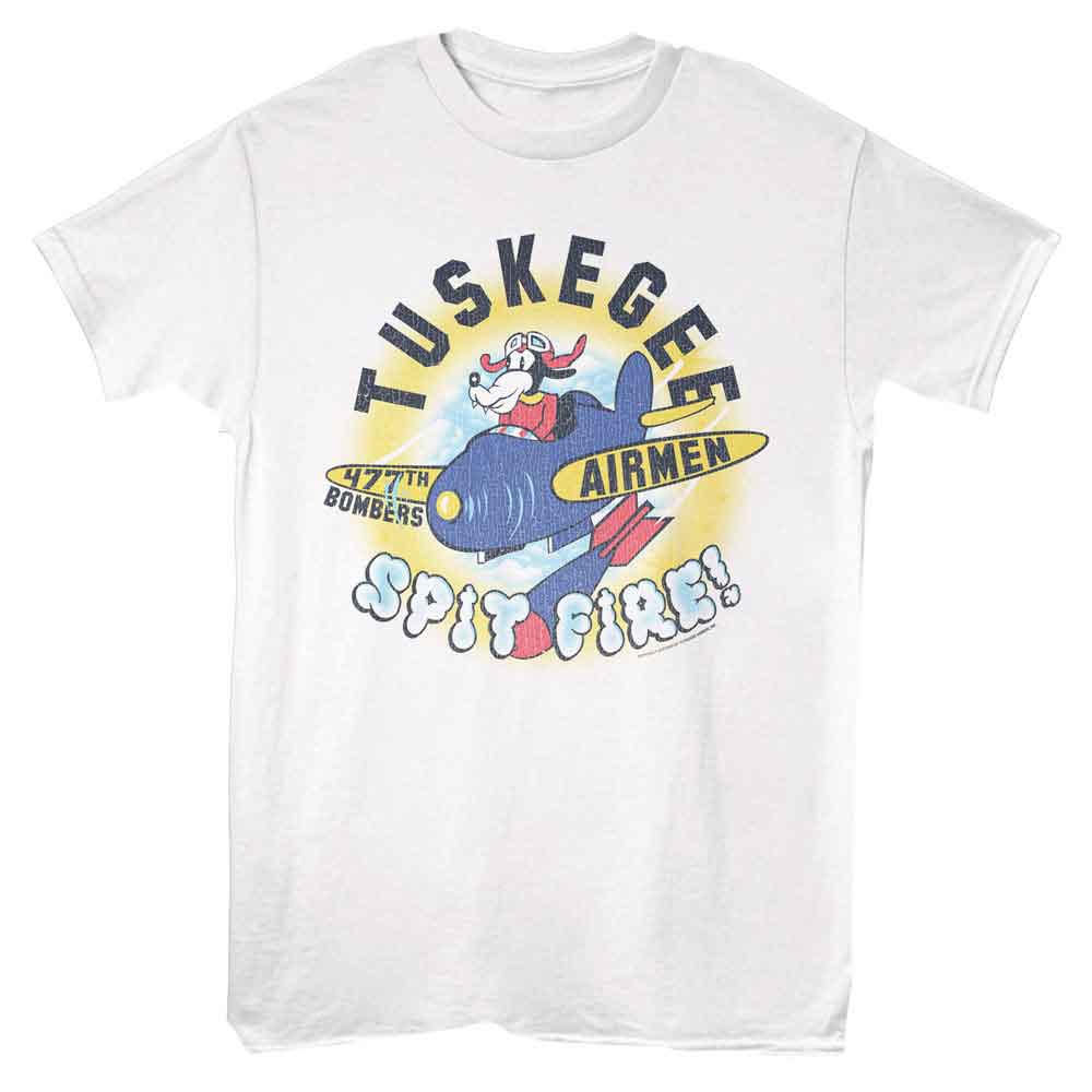 Tuskegee Airmen - 477th Bombers - Officially Licensed White Adult Short Sleeve T-Shirt