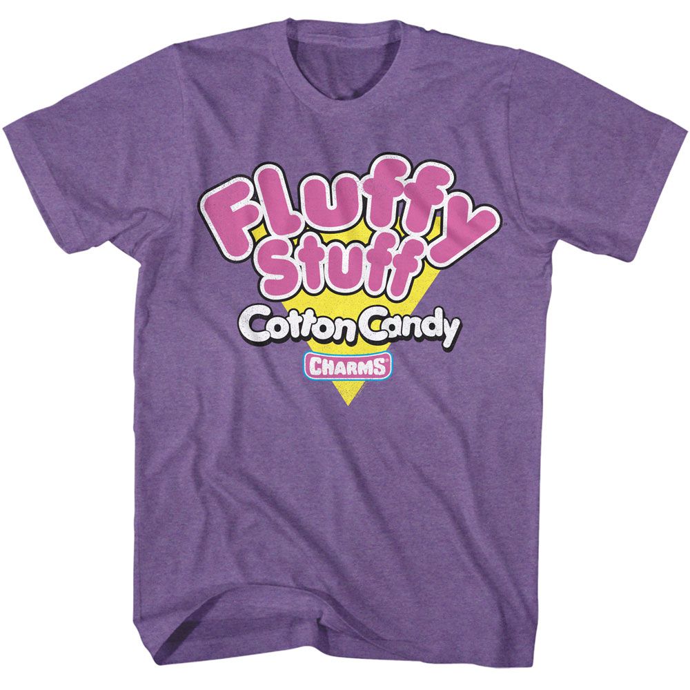 Tootsie Roll - S Fluffy Stuff Triangle - American Classics - Heather Purple Adult Short Sleeve T-Shirt