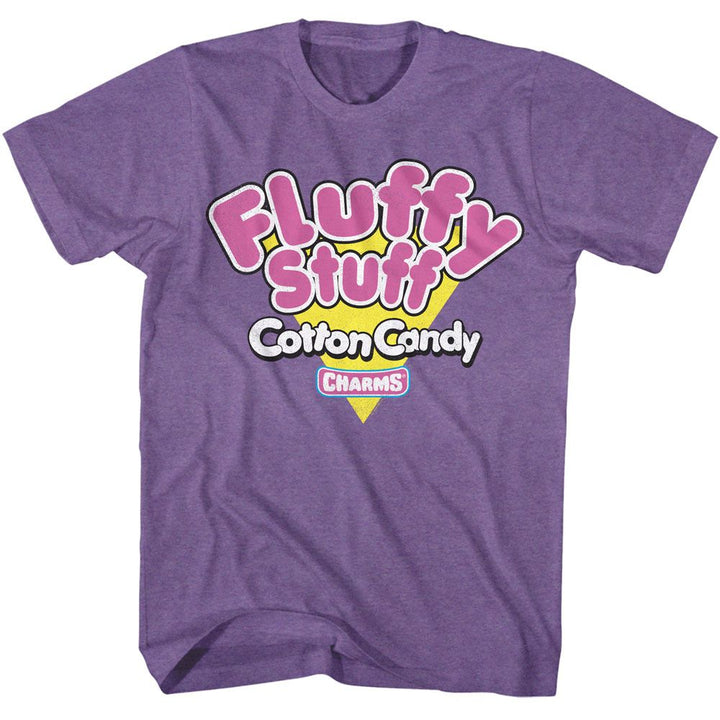 Tootsie Roll - S Fluffy Stuff Triangle - American Classics - Heather Purple Adult Short Sleeve T-Shirt