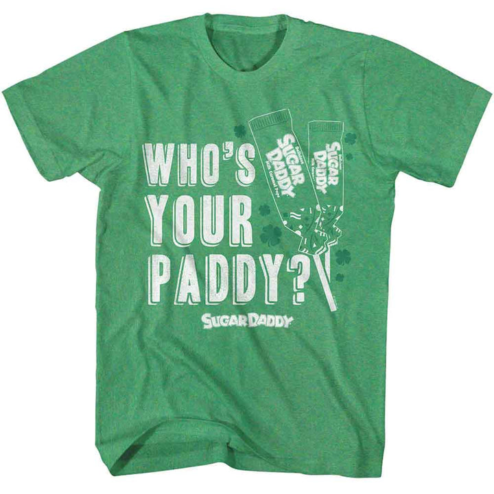 Tootsie Roll - Whos Your Paddy - American Classics - Heather Green Adult Short Sleeve T-Shirt