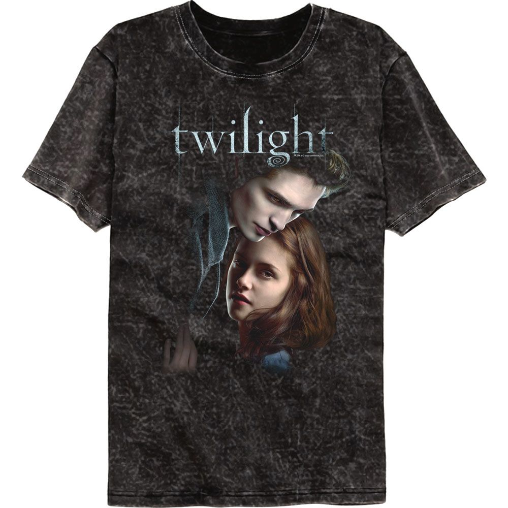 Twilight Edward And Bella Officially Licensed Adult Short Sleeve Mineral Wash T-Shirt