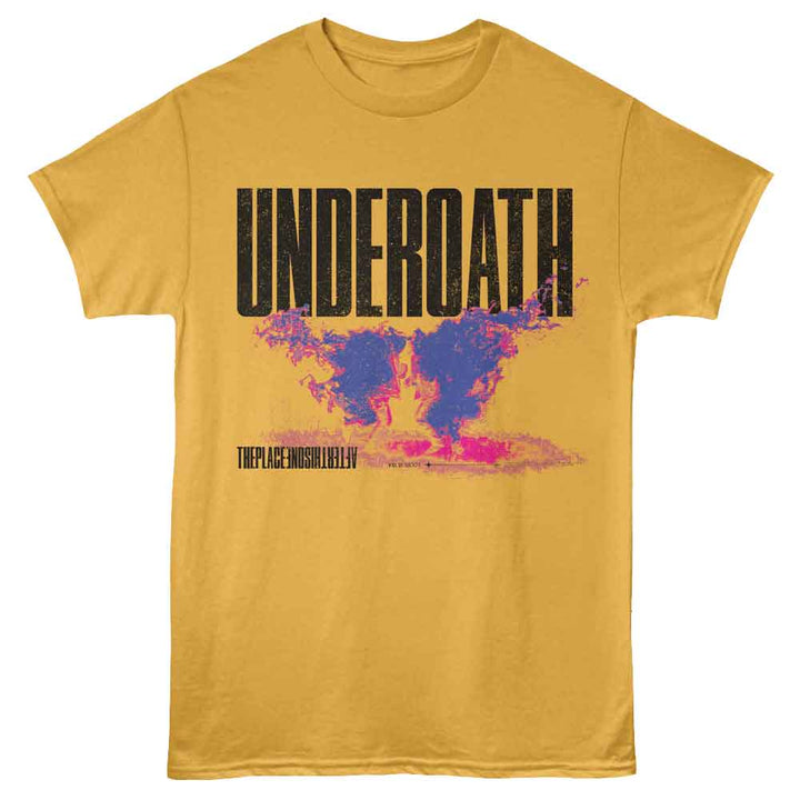 Underoath - The Place After This Flames - Orange - Front Print Solid Adult Unisex Short Sleeve T-Shirt
