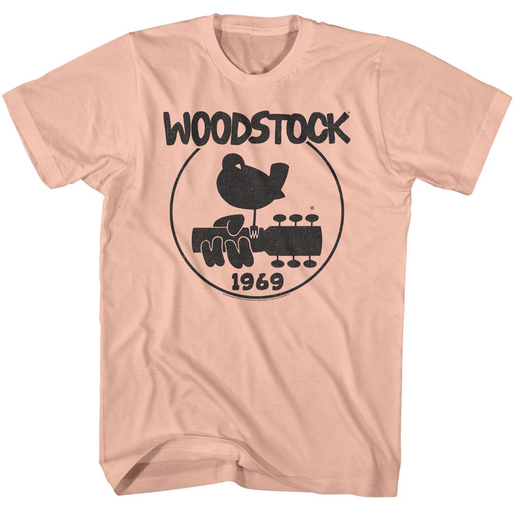 Woodstock - Logo 1969 - Officially Licensed Adult Short Sleeve T-Shirt