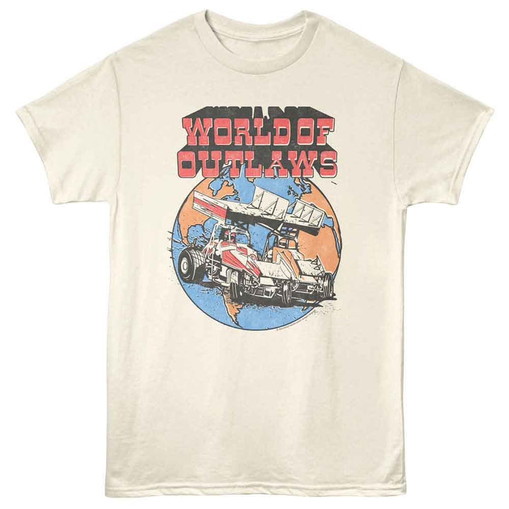 World Of Outlaws - Legendary - American Classics - Natural Adult Short Sleeve T-Shirt