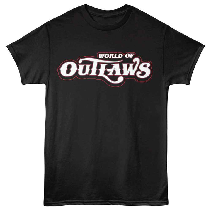 World Of Outlaws - Logo - American Classics - Black Adult Short Sleeve T-Shirt
