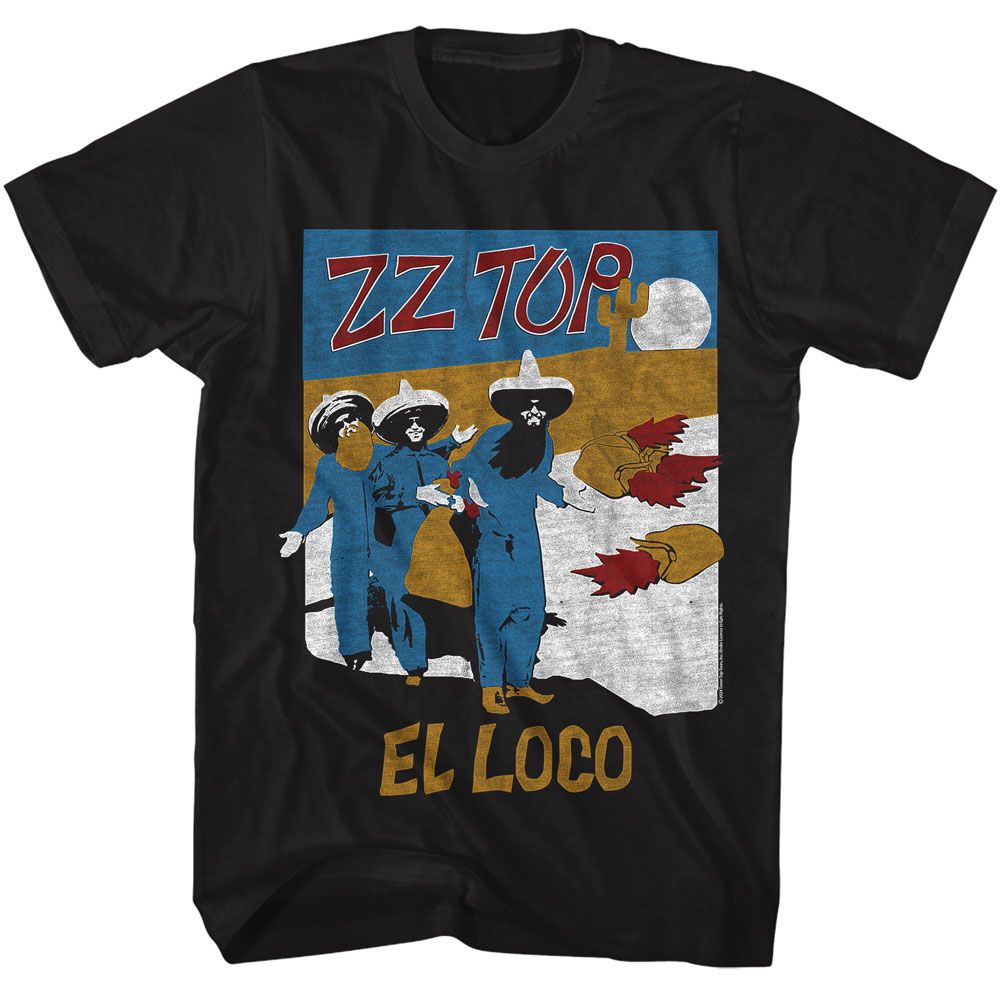 Zz Top - El Loco - Officially Licensed Adult Short Sleeve T-Shirt