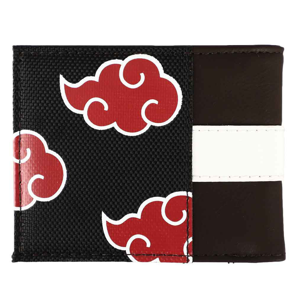 Naruto Shippuden Akatsuki PU Applique Nylon Bifold Wallet