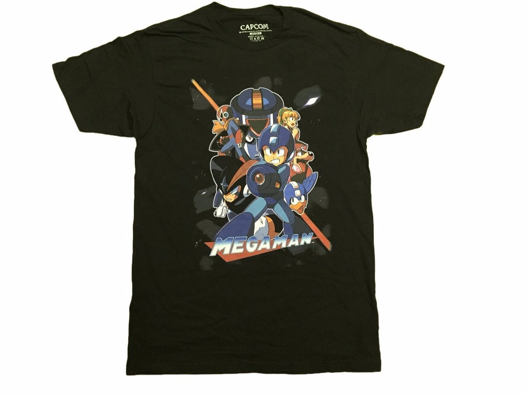 Megaman Mega Man Team Up Capcom Adult T-Shirt