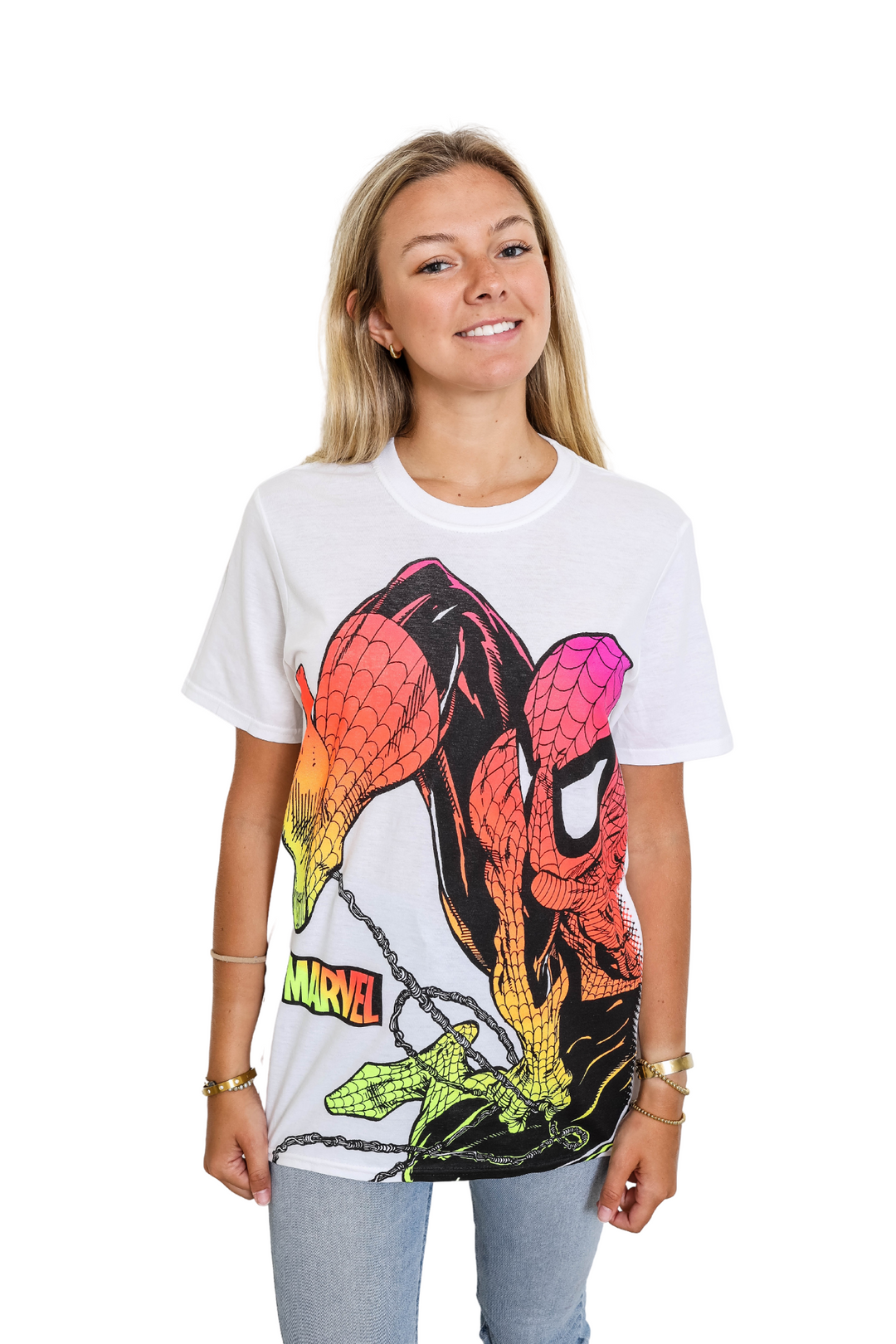 Spider-Man Chromatic Marvel Adult T-Shirt