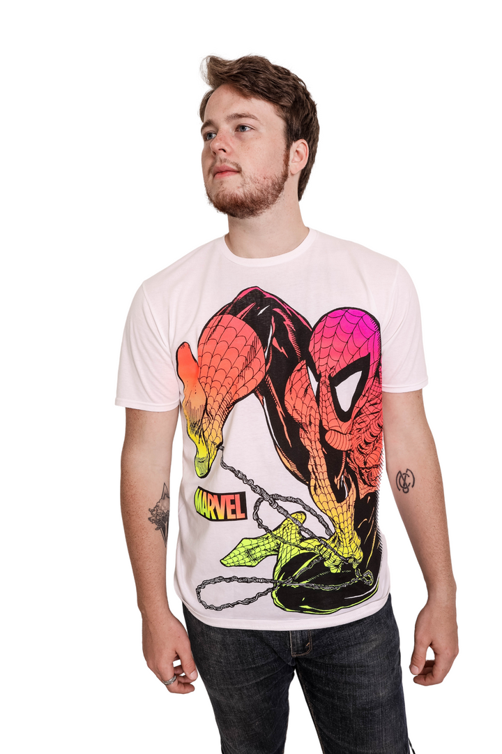 Spider-Man Chromatic Marvel Adult T-Shirt