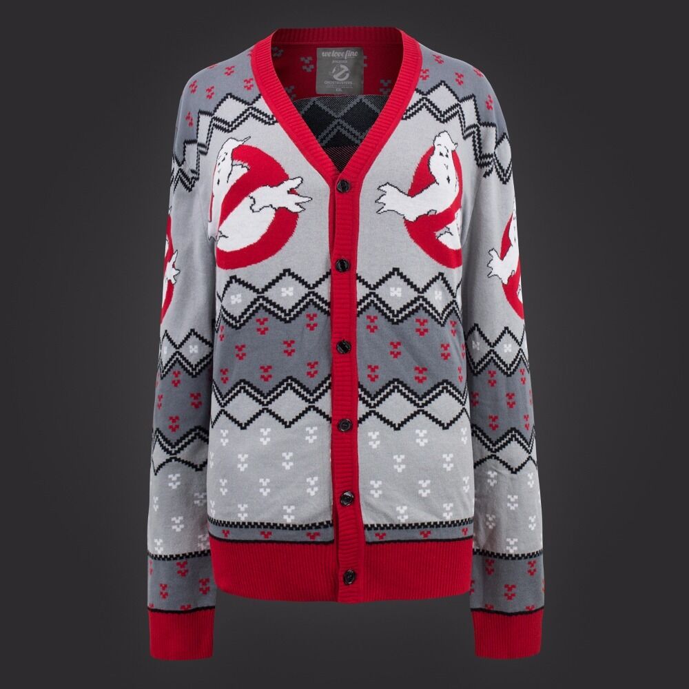 Ghostbusters Logo Boyfriend Cardigan Sweater