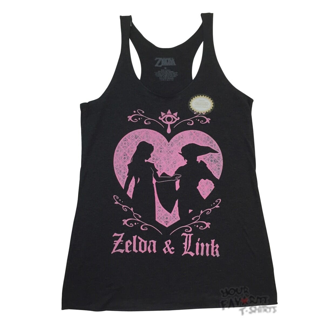 Nintendo Zelda And Link Gamer Junior Tank Top