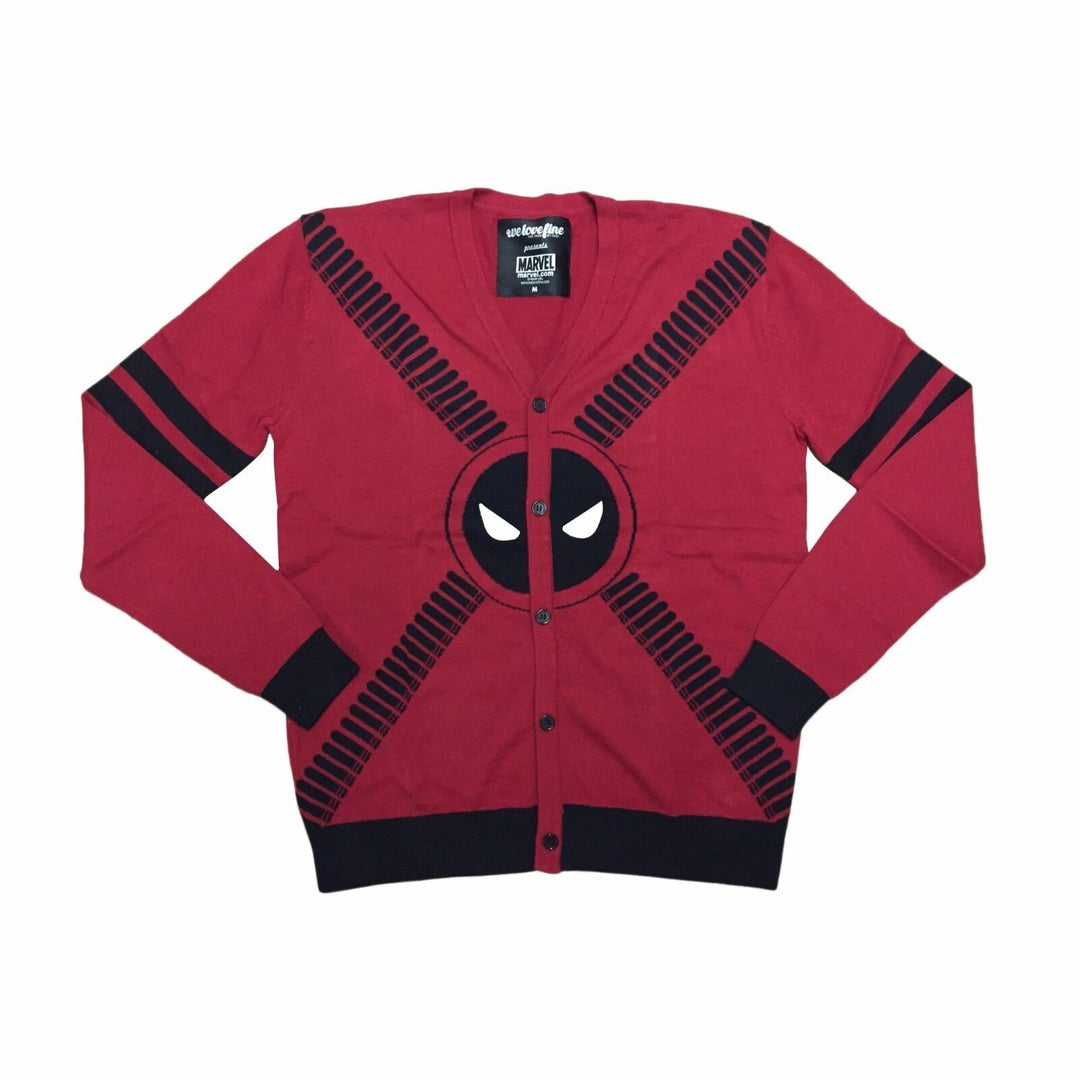 Deadpool Cardigan Bands Marvel Comics Adult Cardigan