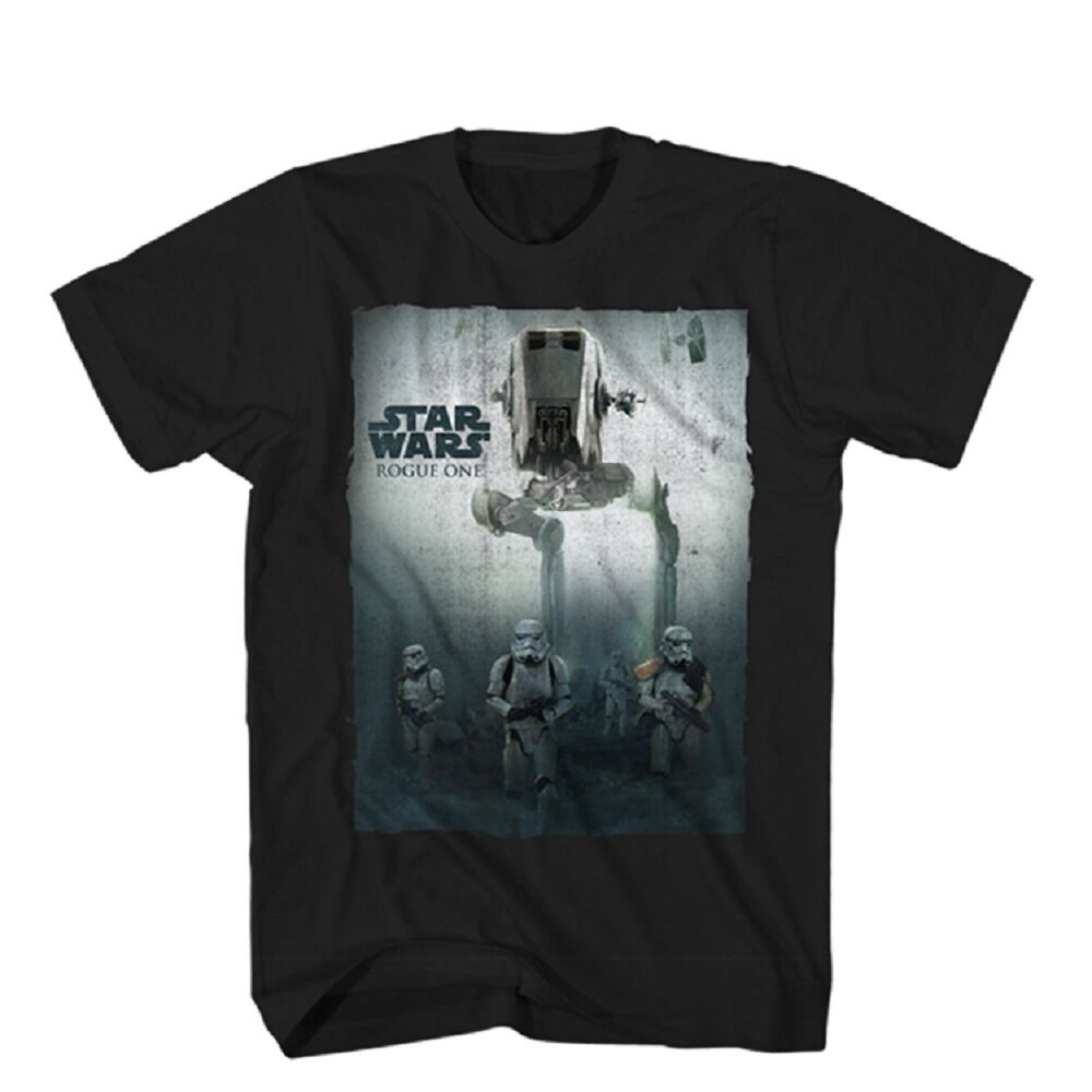 Star Wars Rogue One At-At With Stormtrooper Walk In It Adult T-Shirt