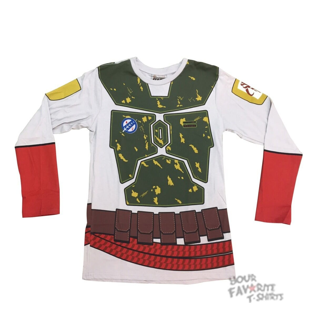 Star Wars Movie I Am Boba Fett Costume Adult Long Sleeve Shirt