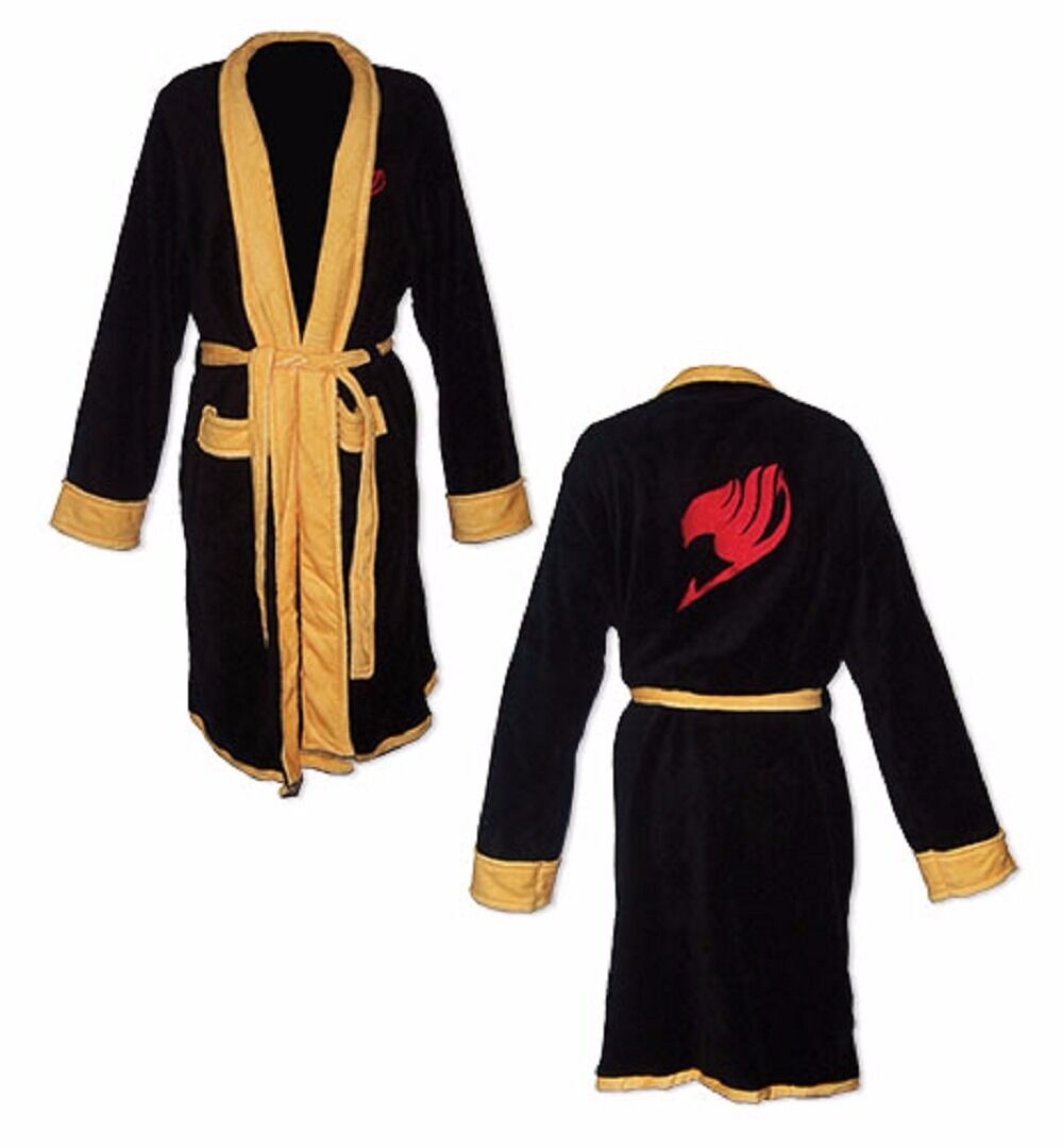 Fairy Tail Natsu Anime Adult Hooded Bathrobe