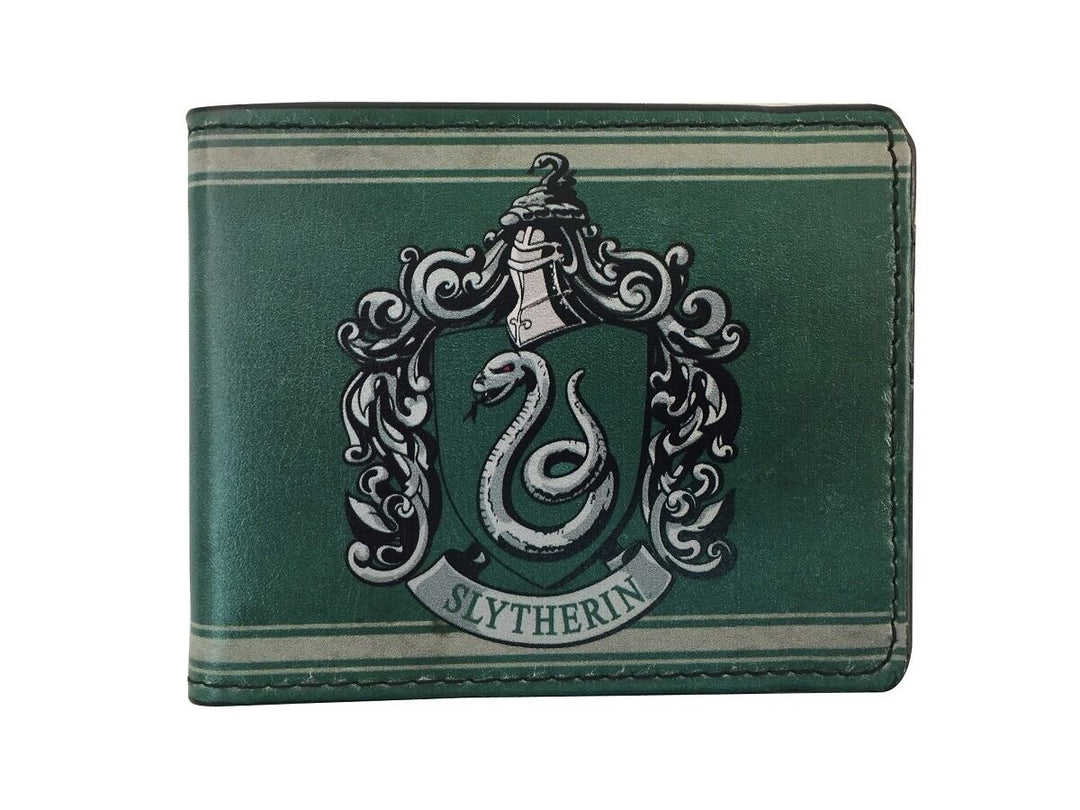Harry Potter Slytherin Crest Logo Adult Bi-Fold Wallet