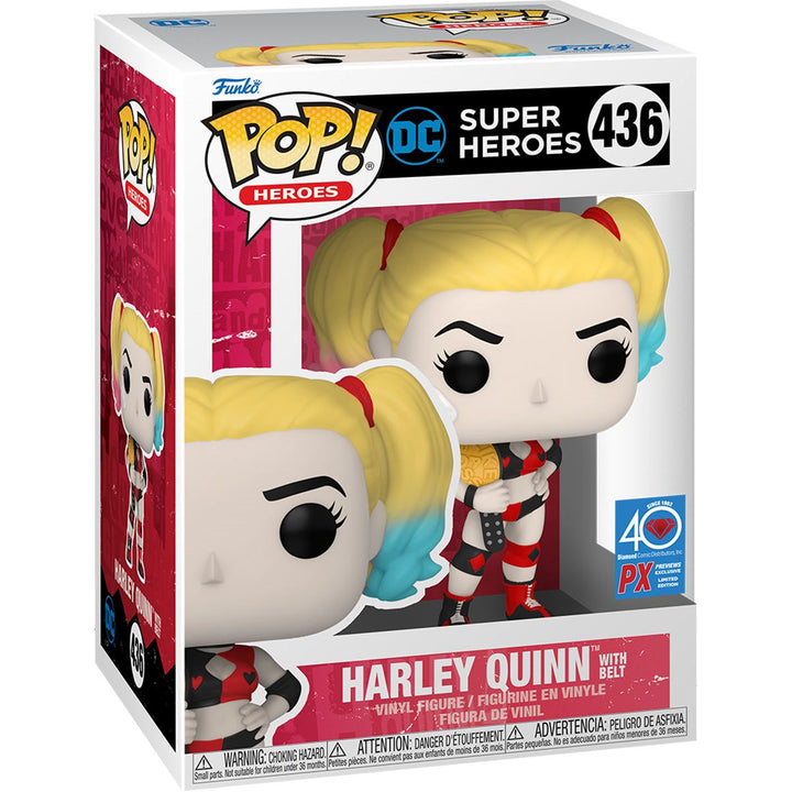 Funko Pop! DC Comics Heroes: Harley Quinn with Belt Previews Exclusive
