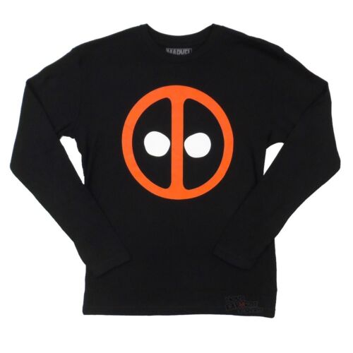 Deadpool Icon Symbol Marvel Adult Long Sleeve Thermal Shirt