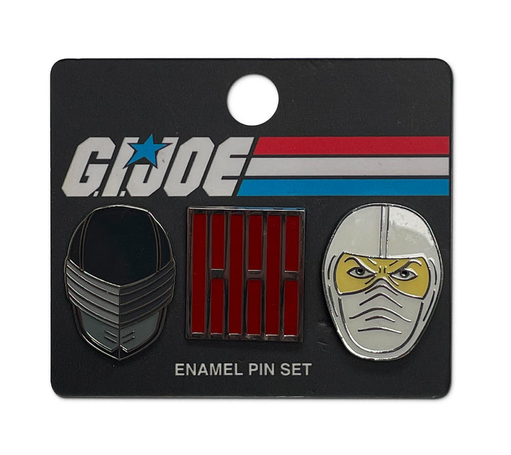 G.I. Joe Arashikage Clan Symbol Snake Eyes Storm Shadow Enamel Pin 3 Pack Set