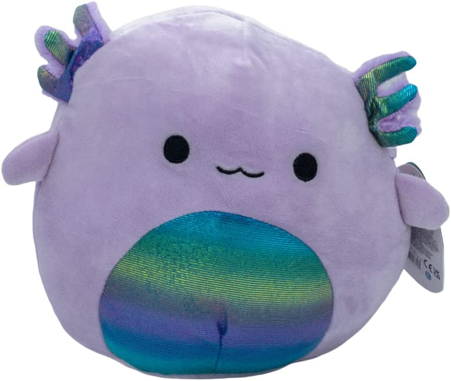 Squishmallows Monica The Violet Axolotyl Squishy Soft 8in Colorful Crew Plush