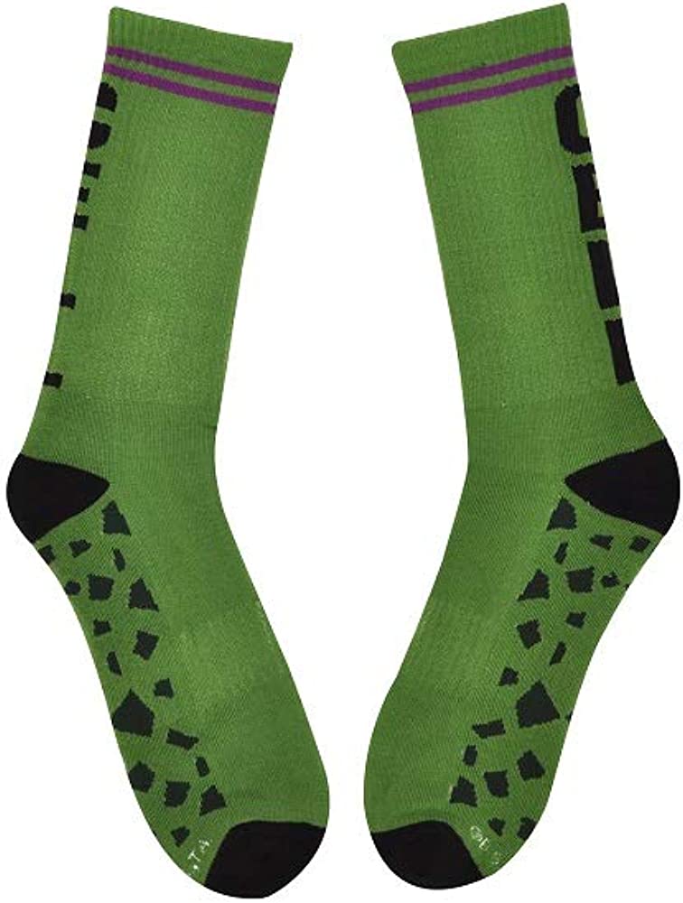 Dragon Ball Z Cell Anime Green Athletic Cosplay Crew Socks
