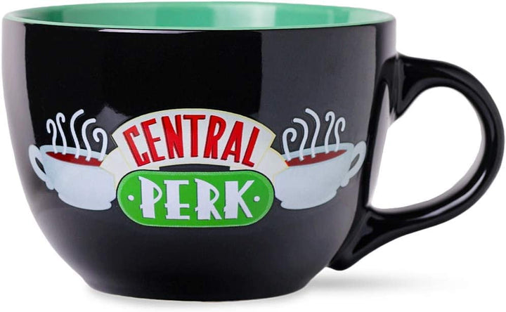Friends Central Perk Logo Ceramic Soup Mug Coffee Mug 24 Oz Black
