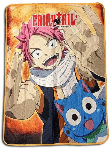 Fairy Tail Natsu And Happy Anime Throw Blanket