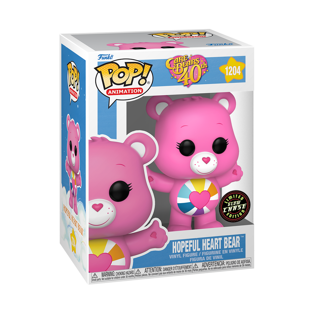 Funko Pop! Animation: Care Bear 40th Anniversary - Hopeful Heart Bear Glow Chase