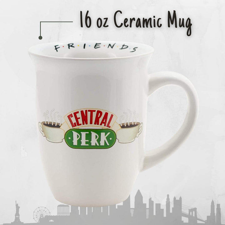 Friends Central Perk Wide Rim Ceramic Coffee Mug 16 Oz