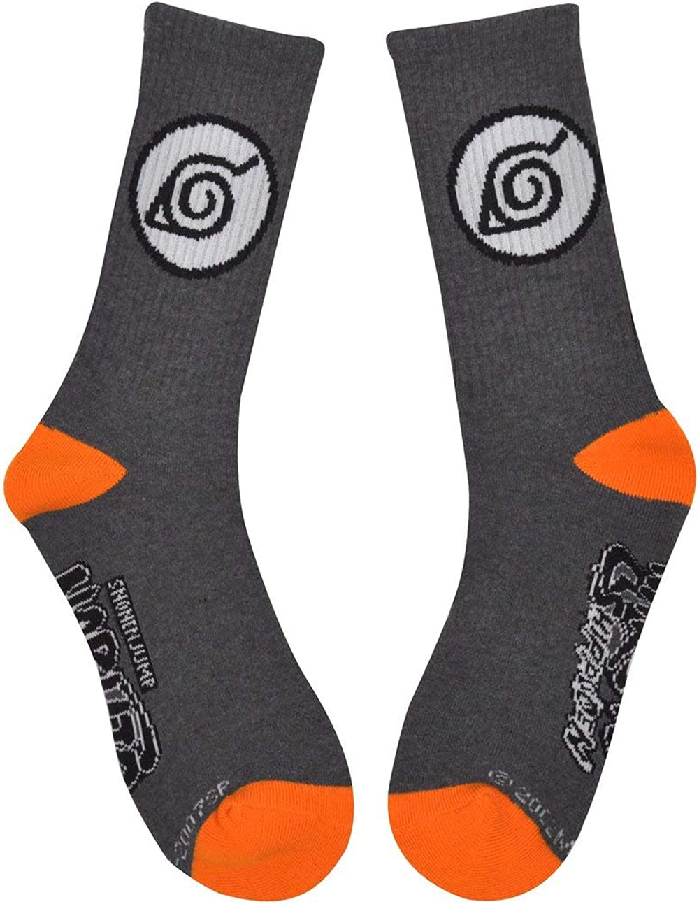 Naruto Shippuden Symbol Anime Athletic Crew Socks