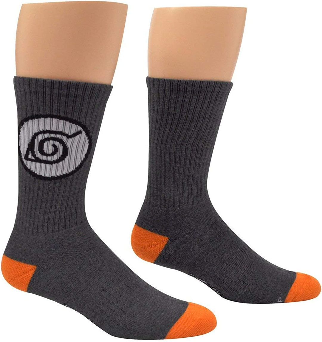 Naruto Shippuden Symbol Anime Athletic Crew Socks