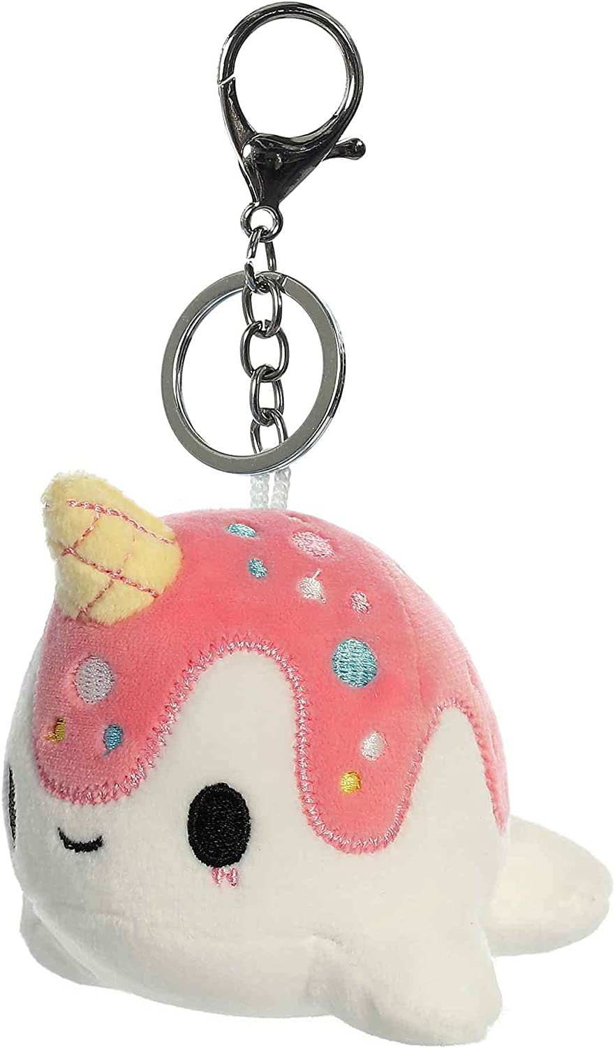 Tasty Peach Aurora 4" Vanilla-Berry Nomwhal Clip-On