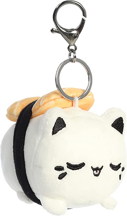 Aurora - Tasty Peach - 3.5" Salmon Sushi Meowchi Keychain