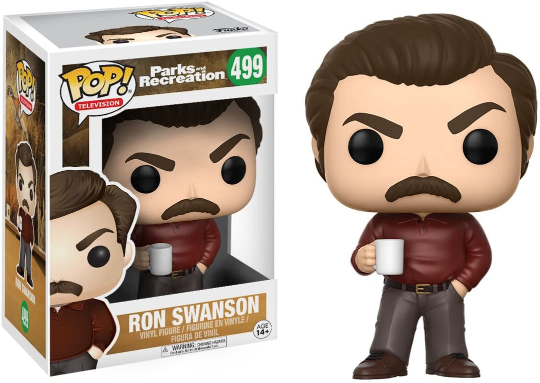 Funko Pop! Television: Parks and Recreation - Ron Swanson Vinyl Figure