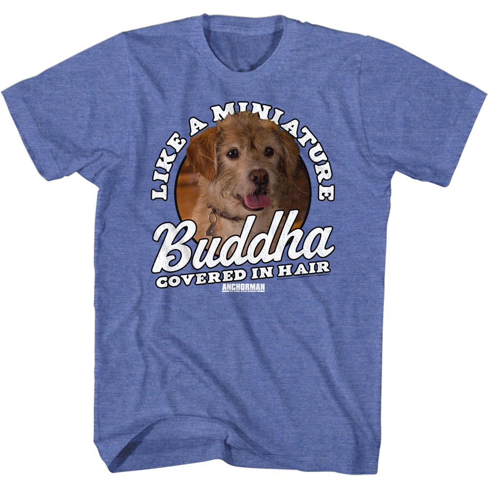 Anchorman - Miniature Buddha - Short Sleeve - Heather - Adult - T-Shirt
