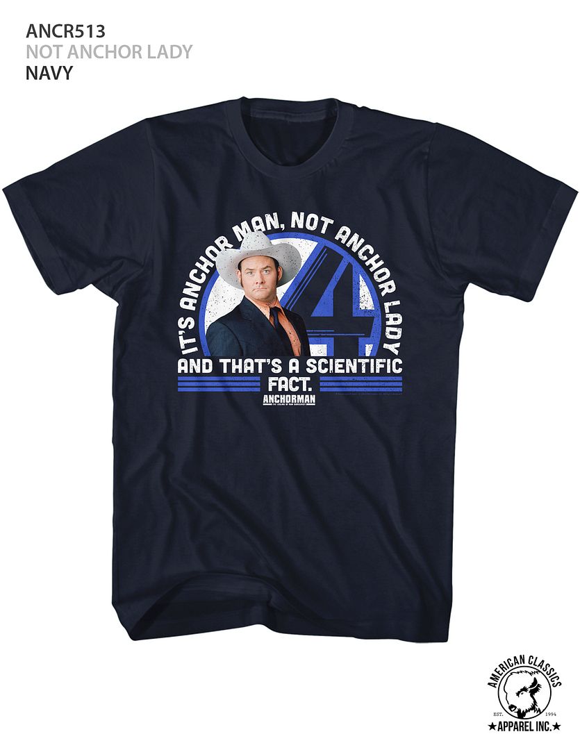 Anchorman - Not Anchor Lady - Short Sleeve - Adult - T-Shirt