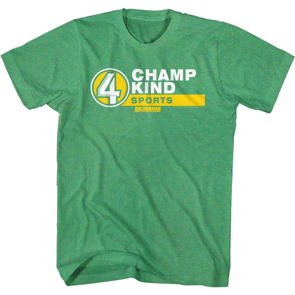 Anchorman - Champ Kind Name Tag - Short Sleeve - Heather - Adult - T-Shirt