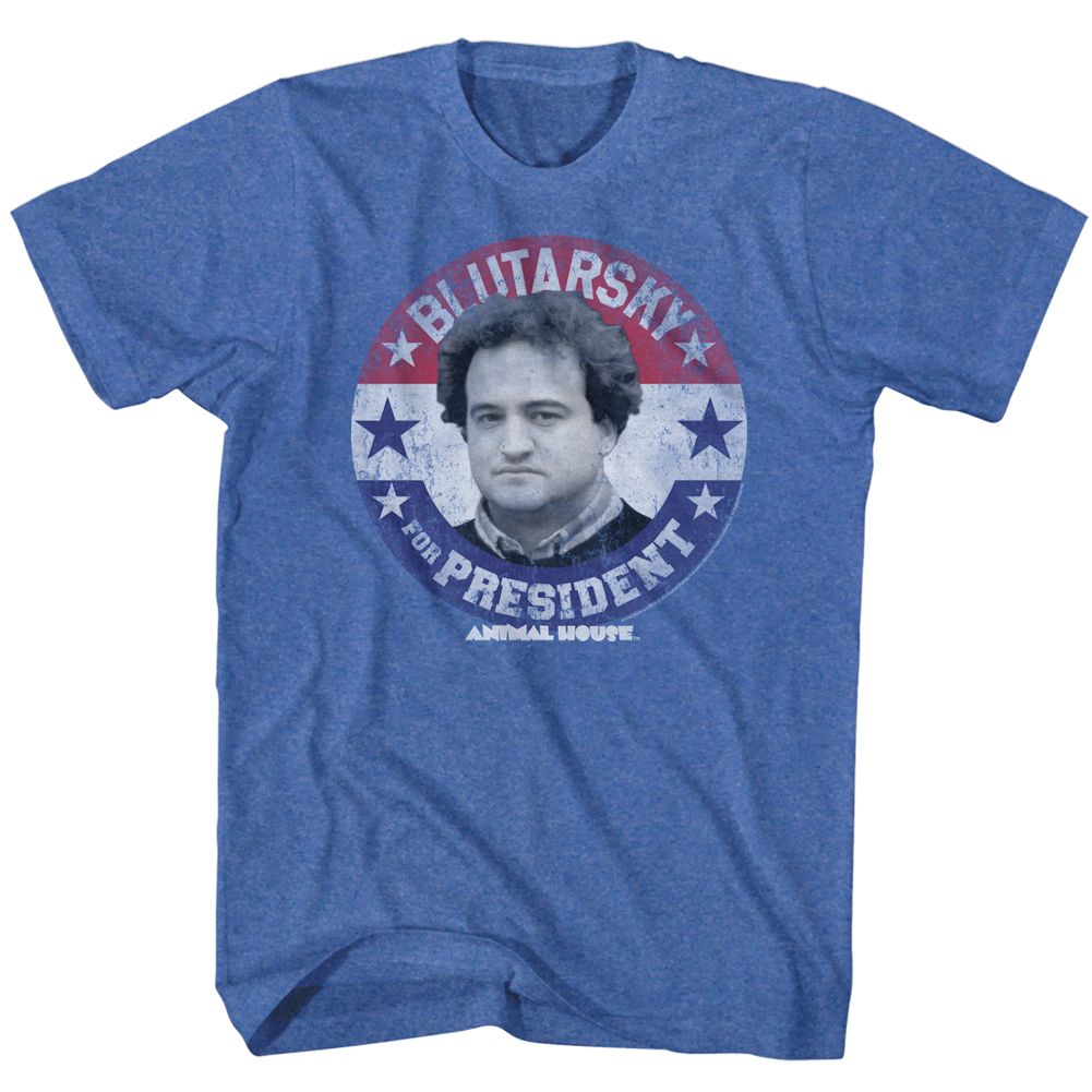 Animal House - Blutarsky For Prez - Short Sleeve - Heather - Adult - T-Shirt