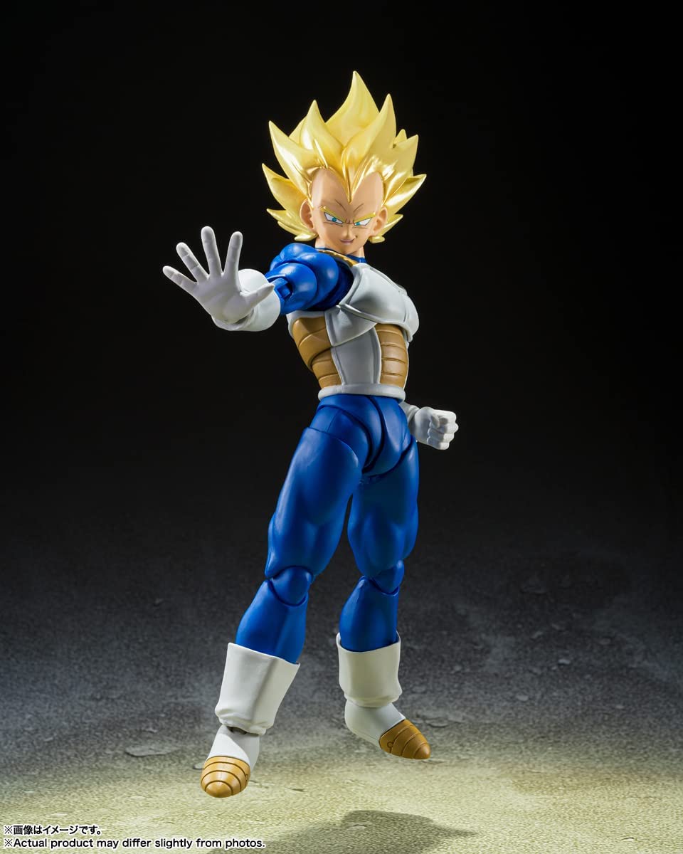 TAMASHII NATIONS - Dragon Ball Z - Super Saiyan Vegeta - Awakening Super Saiyan Blood - Bandai Spirits S.H.Figuarts Action Figure