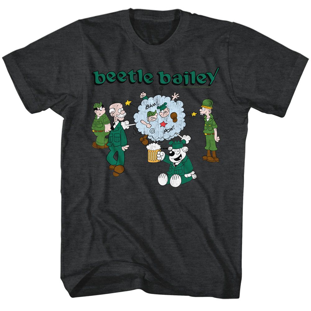 Beetle Bailey - Beetle Brawl - Short Sleeve - Heather - Adult - T-Shirt