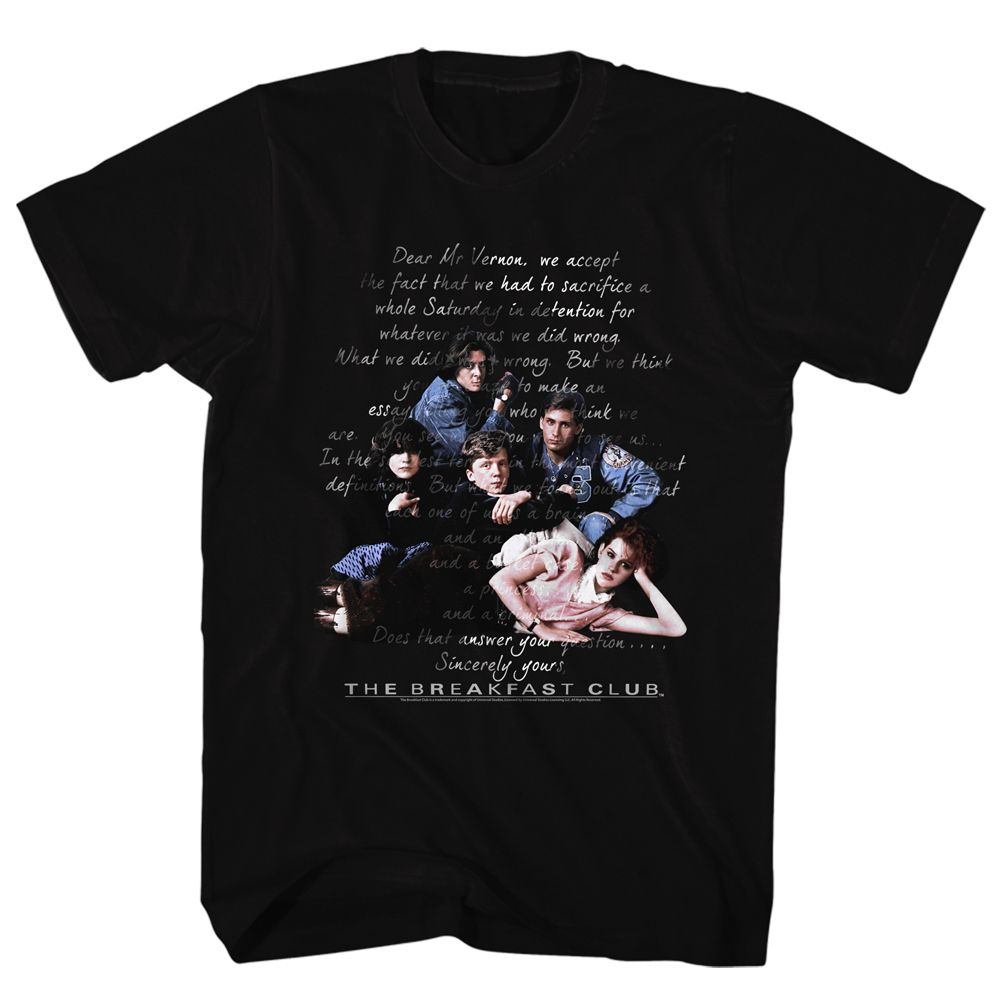 Breakfast Club - Letter - Short Sleeve - Adult - T-Shirt