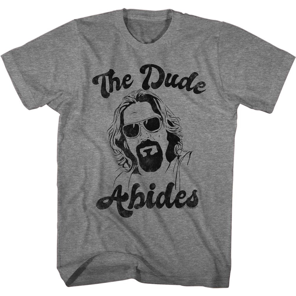 The Big Lebowski - The Dude Abides - Short Sleeve - Heather - Adult - T-Shirt
