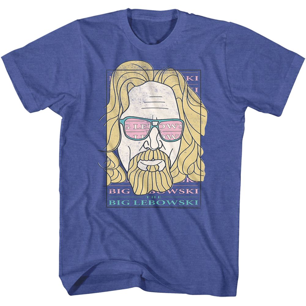 The Big Lebowski - Logo Sunglasses - Short Sleeve - Heather - Adult - T-Shirt