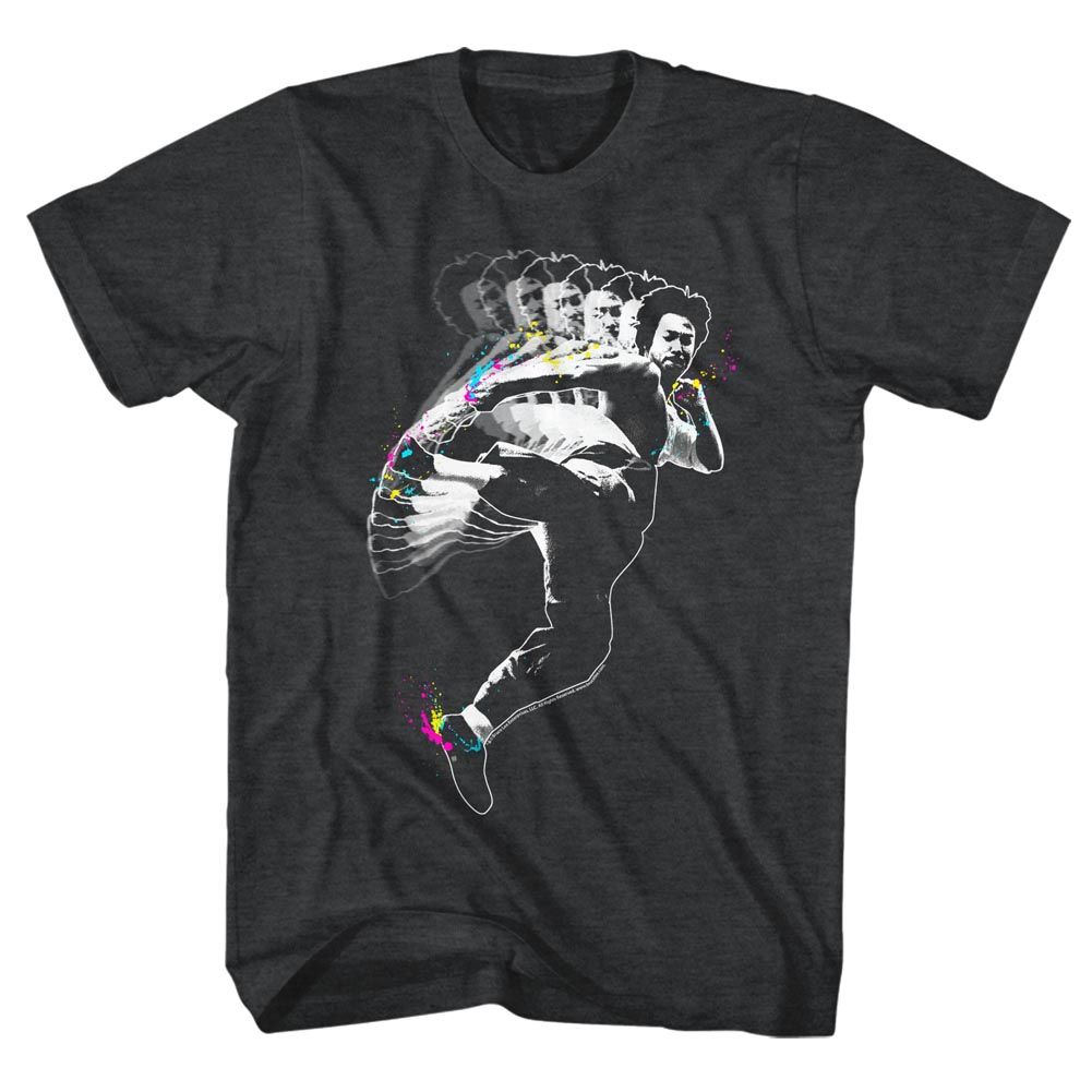 Bruce Lee - Splat Kick - Short Sleeve - Heather - Adult - T-Shirt