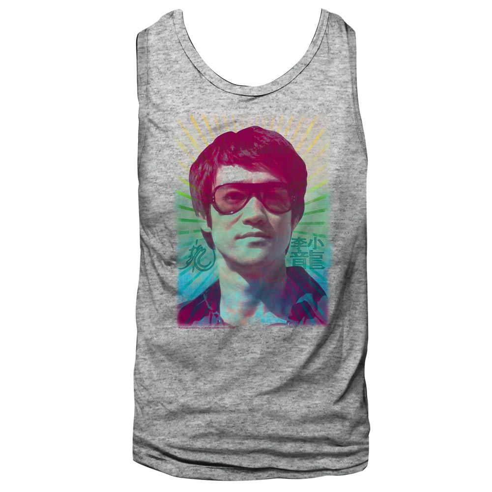 Bruce Lee - Rainbow - Sleeveless - Heather - Adult - Tank Top