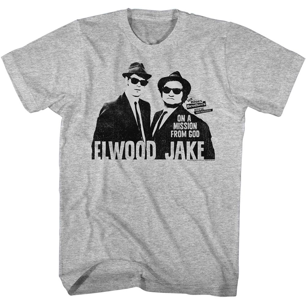 The Blues Brothers - Mission From God - Short Sleeve - Heather - Adult - T-Shirt
